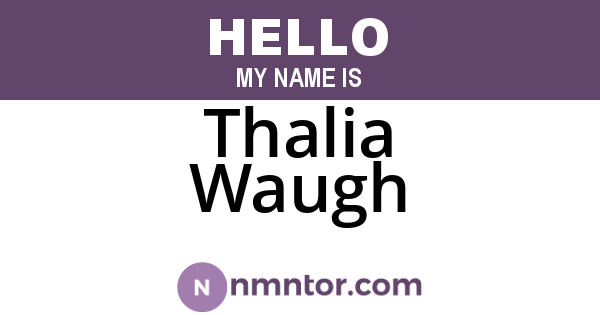 Thalia Waugh