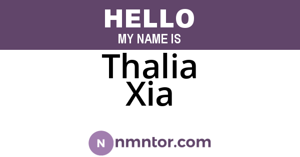 Thalia Xia