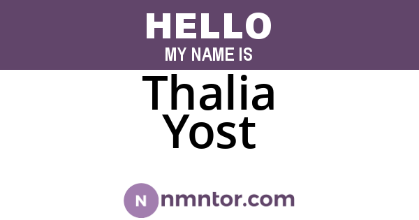 Thalia Yost