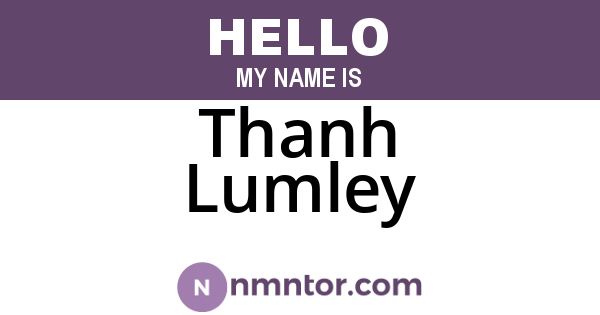 Thanh Lumley