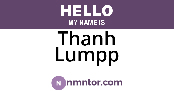 Thanh Lumpp