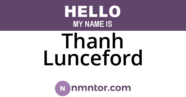 Thanh Lunceford