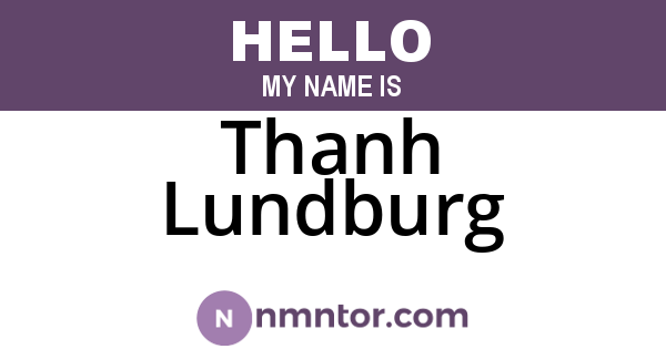 Thanh Lundburg