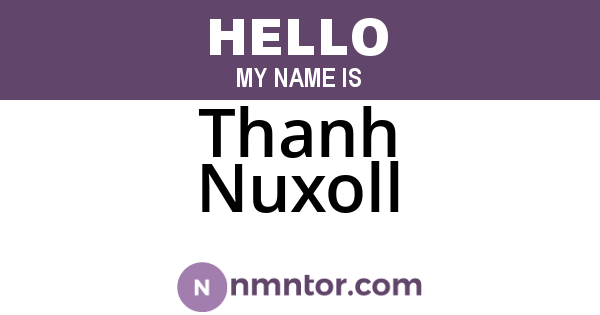 Thanh Nuxoll