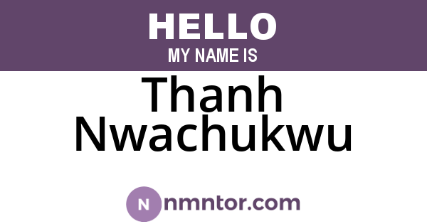 Thanh Nwachukwu