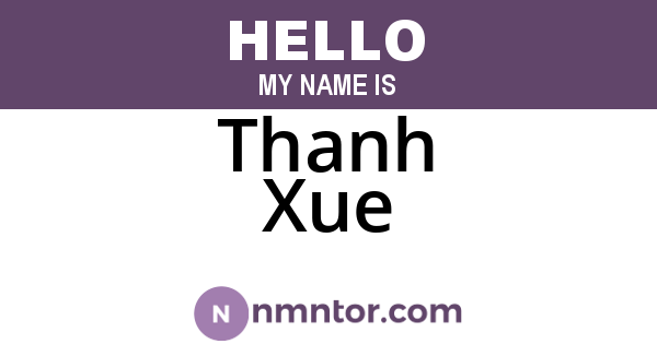 Thanh Xue