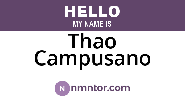 Thao Campusano
