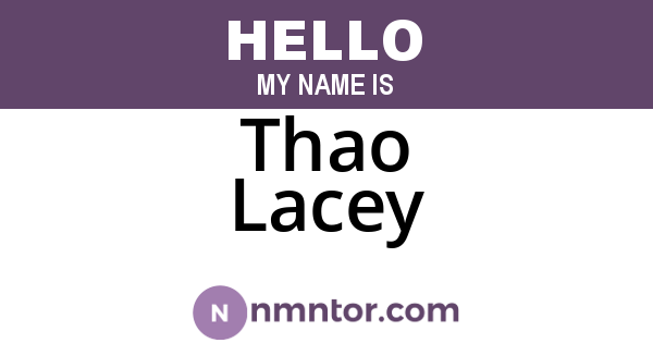 Thao Lacey
