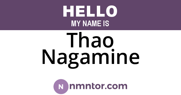 Thao Nagamine