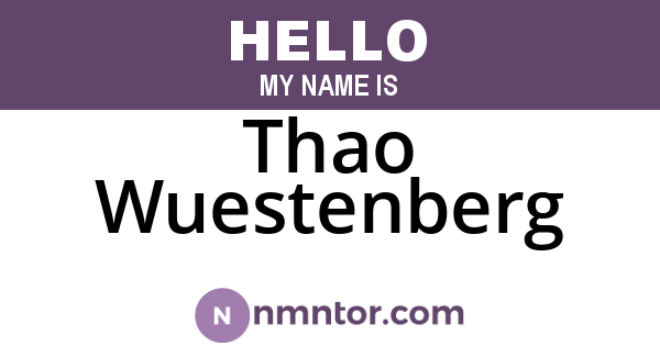 Thao Wuestenberg