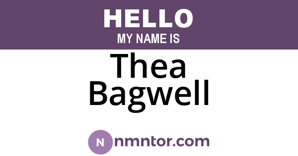 Thea Bagwell