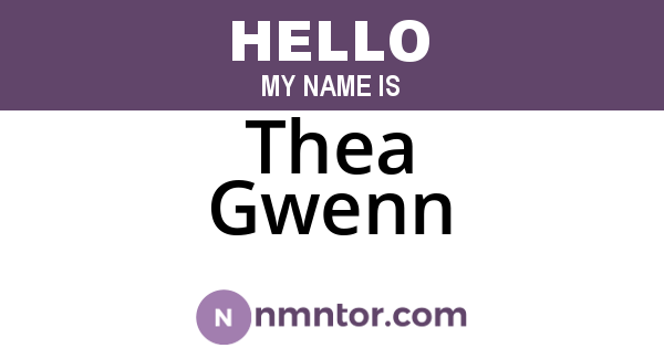 Thea Gwenn