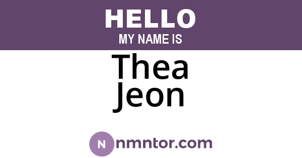 Thea Jeon