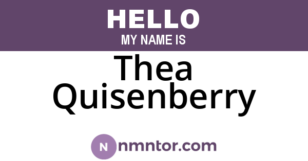 Thea Quisenberry