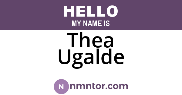 Thea Ugalde