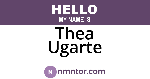 Thea Ugarte