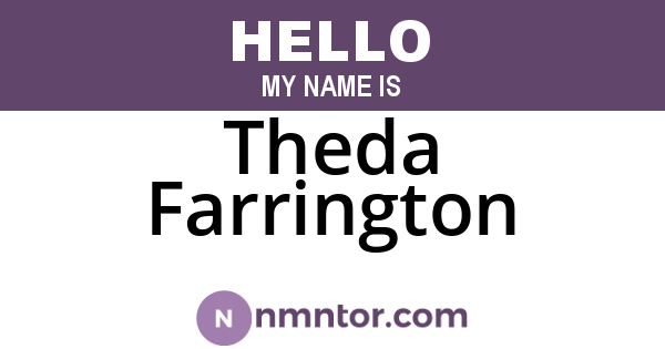 Theda Farrington