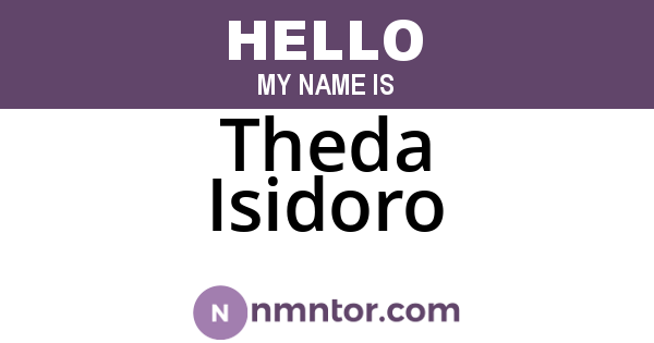 Theda Isidoro