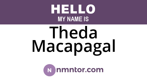 Theda Macapagal