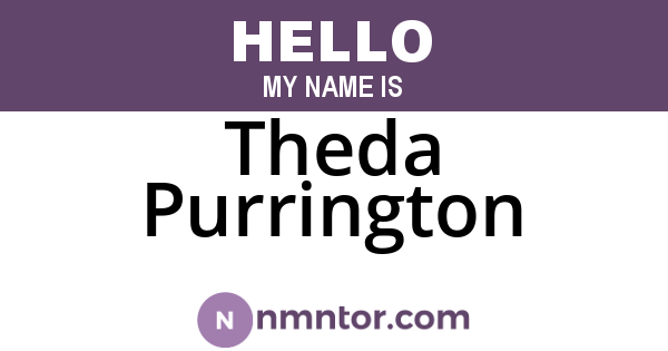 Theda Purrington