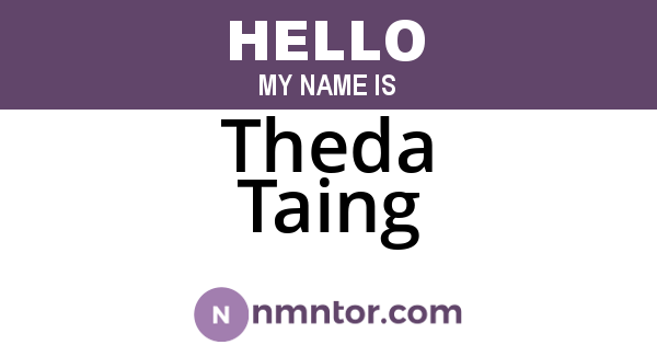 Theda Taing