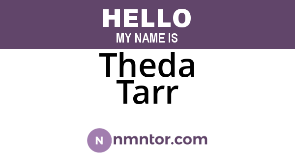Theda Tarr