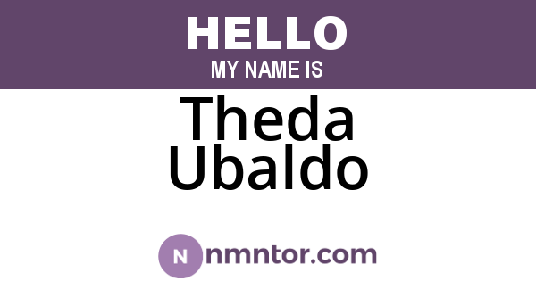 Theda Ubaldo