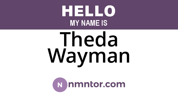 Theda Wayman