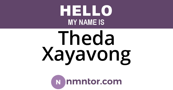 Theda Xayavong