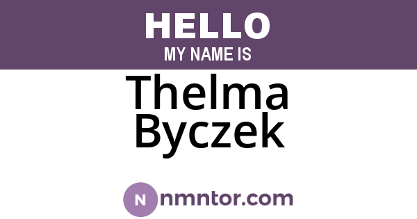 Thelma Byczek