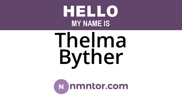 Thelma Byther