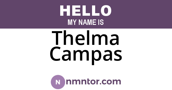 Thelma Campas