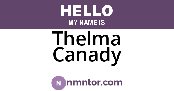 Thelma Canady