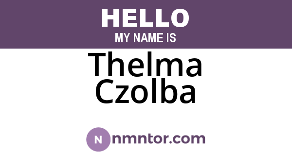 Thelma Czolba