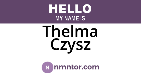 Thelma Czysz