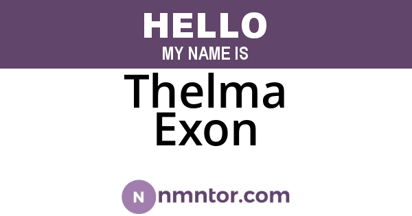 Thelma Exon