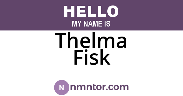 Thelma Fisk
