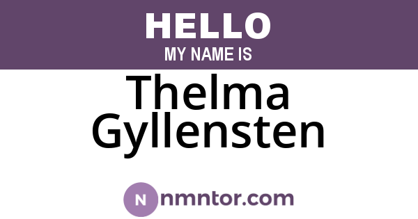 Thelma Gyllensten