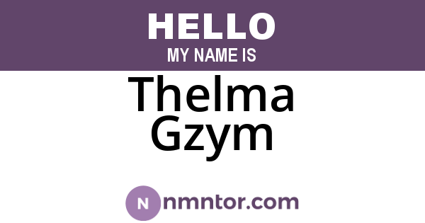 Thelma Gzym