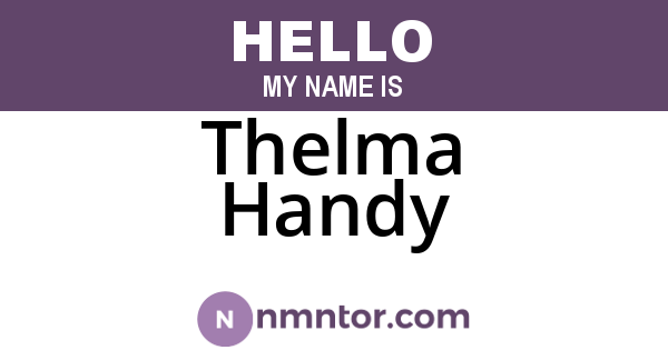 Thelma Handy