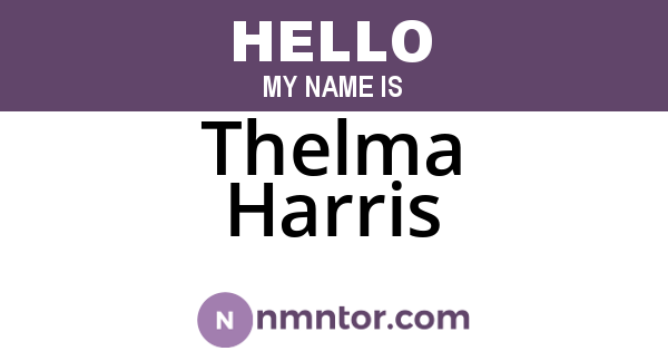 Thelma Harris