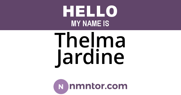 Thelma Jardine