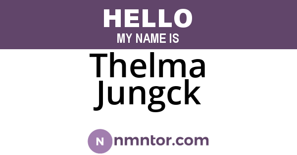 Thelma Jungck
