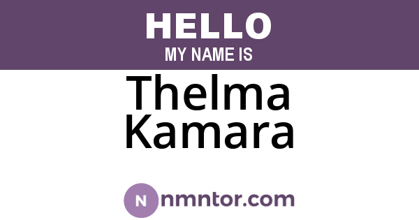 Thelma Kamara