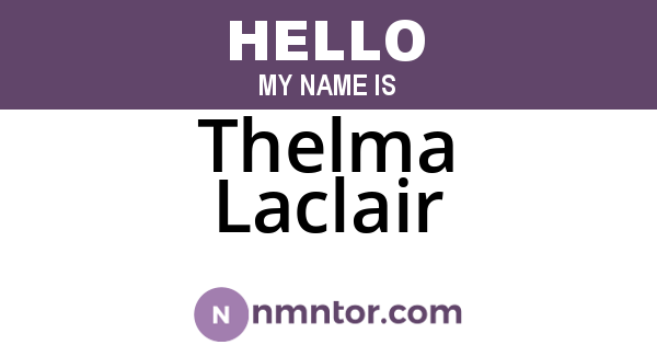 Thelma Laclair