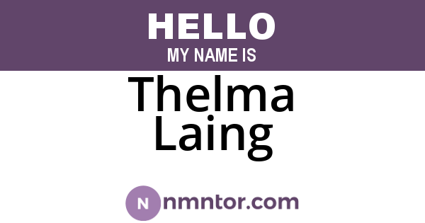 Thelma Laing
