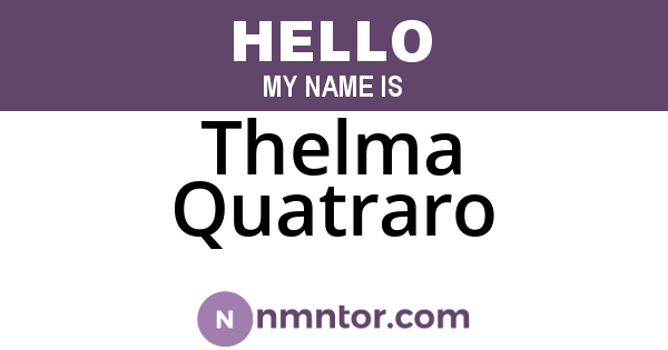 Thelma Quatraro
