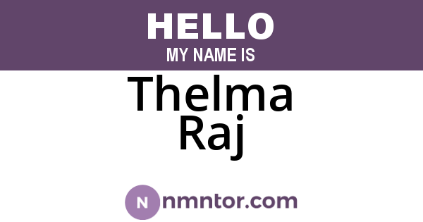 Thelma Raj