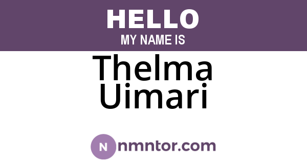 Thelma Uimari