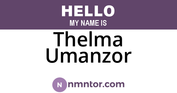 Thelma Umanzor